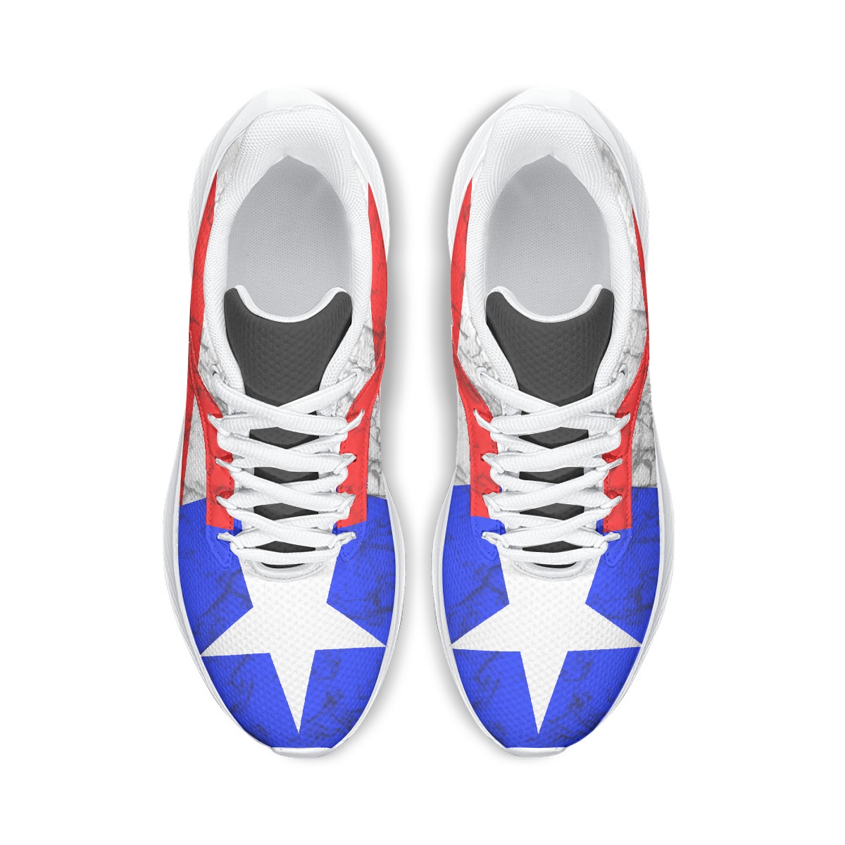 Puerto Rico Flag Waving Running Shoes – Puerto Rican Pride